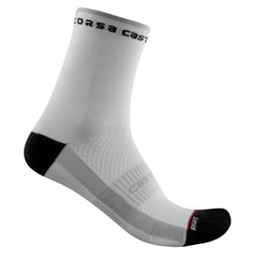 Dámske ponožky Castelli ROSSO CORSA W 11 bielo/čierne