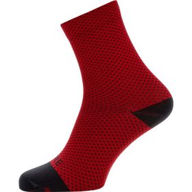 GORE C3 Dot Mid Socks-red / black-35/37
