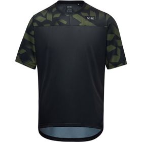 GORE TrailKPR Daily Shirt Mens black/utility green XXL
