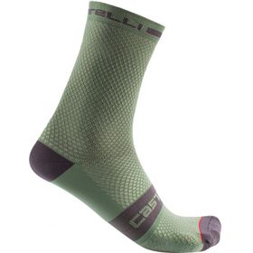 Ponožky Castelli SUPERLEGGERA T 12 defender zelené