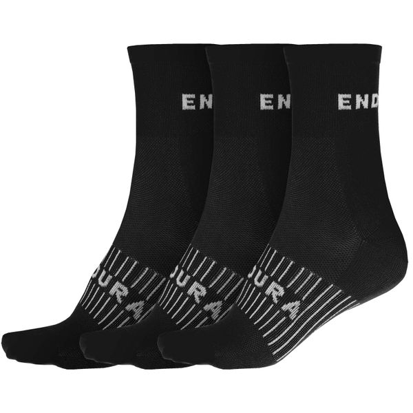 Ponožky Endura Coolmax Race Socks (Triple Pack) Black